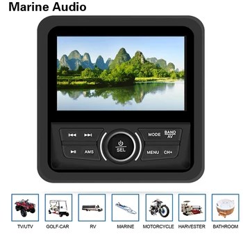 Bluetooth FM/AM-радио MP3/ USB-плеер Водонепроницаемый морской аудиосистема для лодки ATV UTV, морская стереосистема Звуковая система лодки Bluetooth