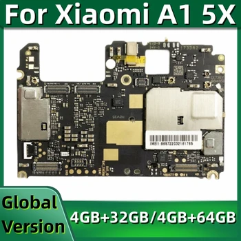 Материнская плата для Xiaomi Mi A1 5X, Модуль печатной платы материнской платы, 32 ГБ, 64 ГБ, Оригинальная разблокированная логическая плата, Глобальная версия, MDG2