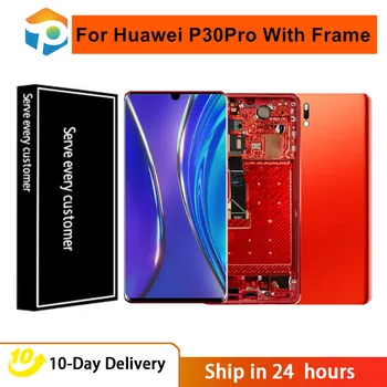 Оригинальный AMOLED Для Huawei P30 PRO ЖК-дисплей Для Huawei P30 Pro ЖК-дисплей с Сенсорным экраном и Цифровым Преобразователем В Сборе VOG-L29