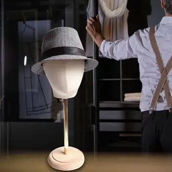 Подставка для показа шляпы, модель головы манекена, Подставки для показа с деревянной подставкой для сушки